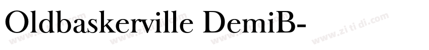 Oldbaskerville DemiB字体转换